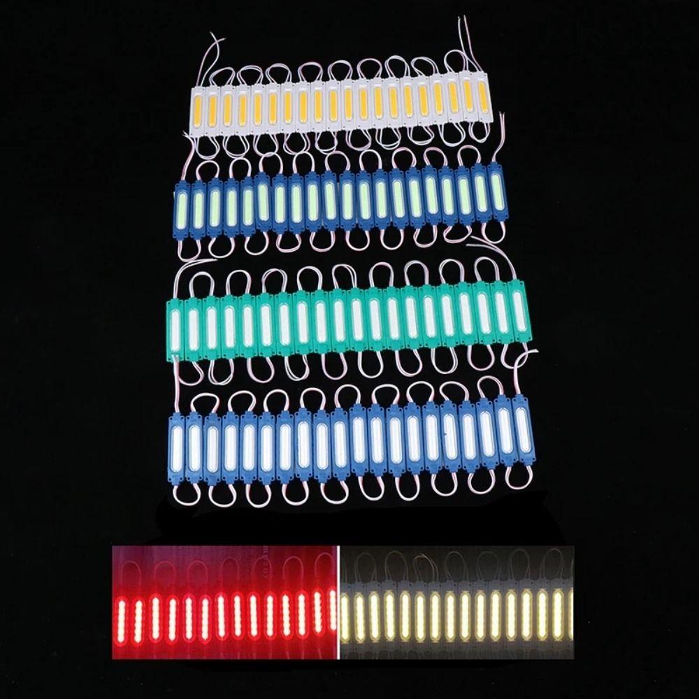 10pcs/lot 12V COB LED Module Waterproof Indicator Light Warning Lamp LED Back Light  Sign Channel