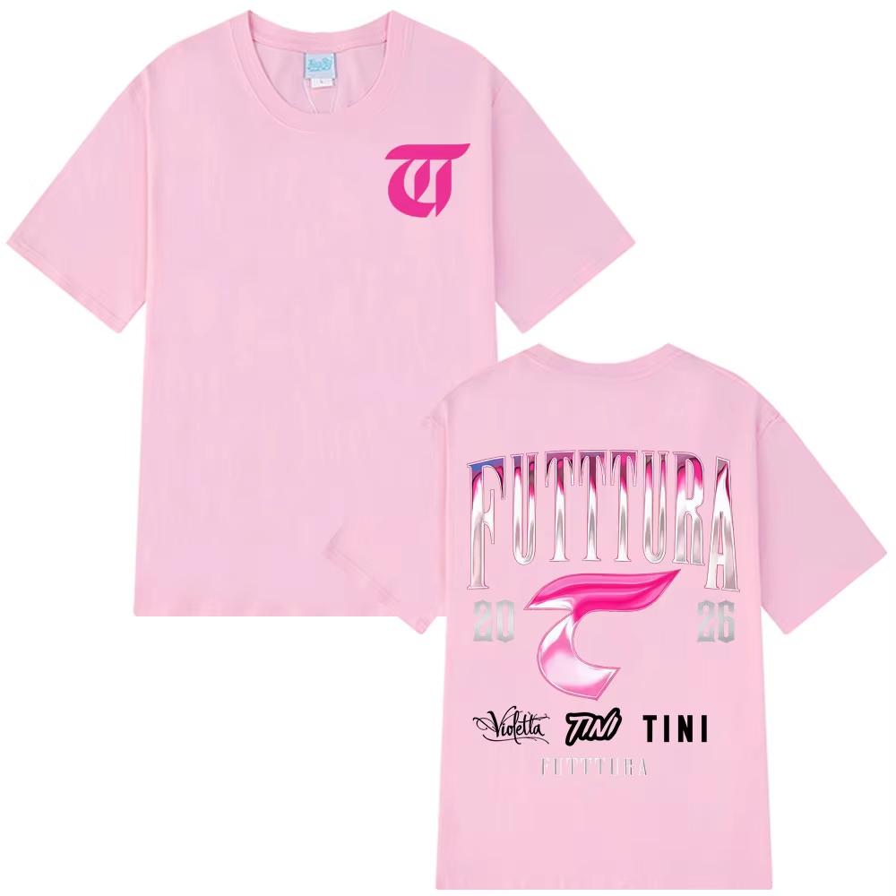 Singer TINI STOESSEL Futtura Album 2026 Tour Tshirt Men Women Fashion Aesthetic Tees pure Cotton Casual T Shirt Fan Gifts