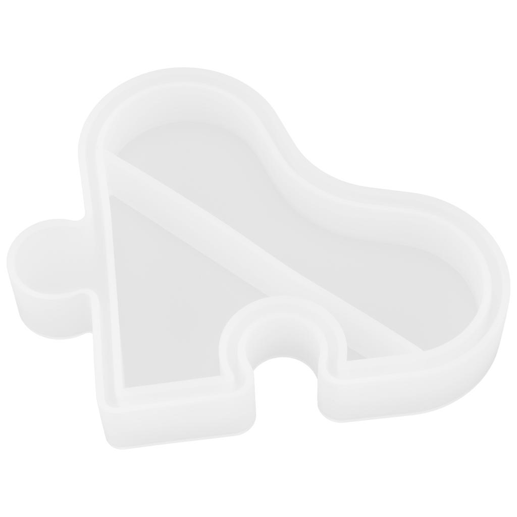 DIY Silicone Mold Love Heart Platter Storage Box Mirror Manual Setting Jewelry Box for Storage Jewelry Gift