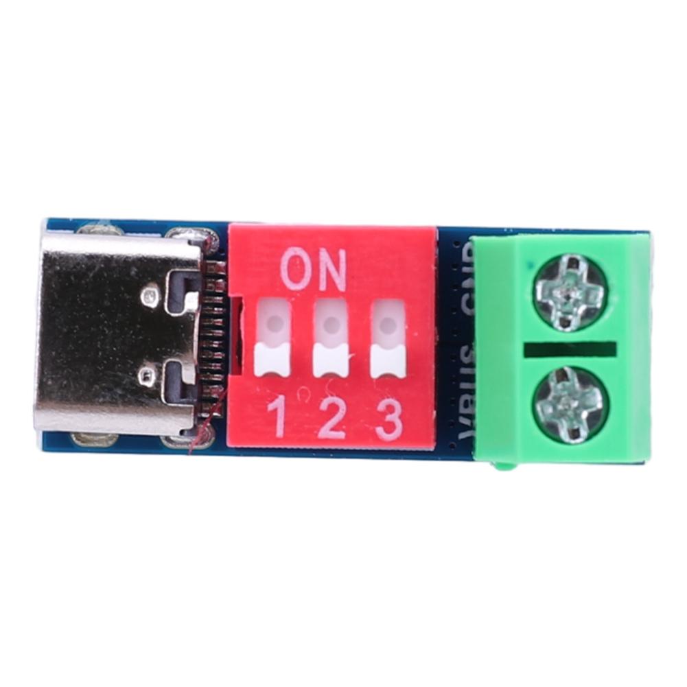 PD Fast Charging Test Board Type-C PD Trigger Board Module PD/QC Decoy Board 5-20V High Speed Charger Power Delivery Boost DIY