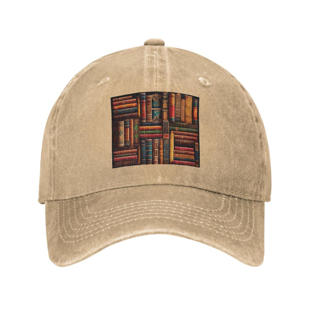 Education Library Book Denim Cap Casual Baseball Caps Adjustable Hat Summer Unisex Baseball Hats