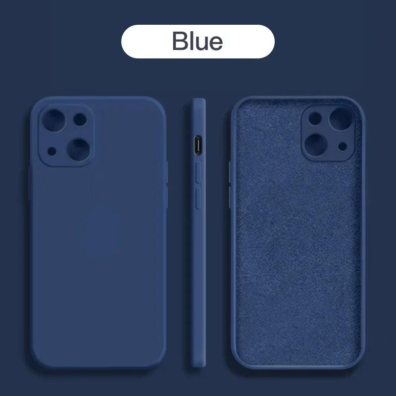 For For Iphone 16 1 14 13 11 12 1 Pro Max Mini X XR XS 7 8 SE Al Liquid Silicone Phone Case Shockproof Back Cover