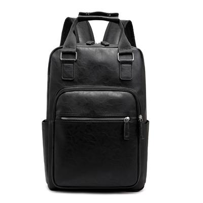 Modischer und vielseitiger Herren-Rucksack mit großem Fassungsvermögen, tragbar für den Arbeitsweg, Business-Computertasche, Retro-PU-Textur-Rucksack