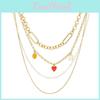 Stylish Alloy Chain Heart Necklace For Fashion-forward Women Perfect For All Occasions