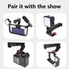 Aluminum Alloy Camera Handle 1/4 3/8 Port Handle Grip with Ergonomic Designing For Enhances Comfort and Control