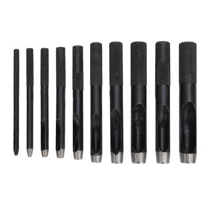 10PCS DIY Leather Craft Hollow Hole Punching Set Leather Belt Hole Puncher 1mm?10mm