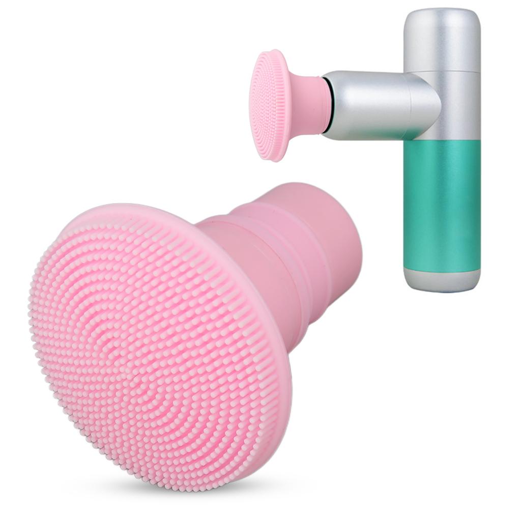 Brush Fascia Massager Head Silicone Replacement Muscle Massager Head for Reducing Soreness 18‑19mm