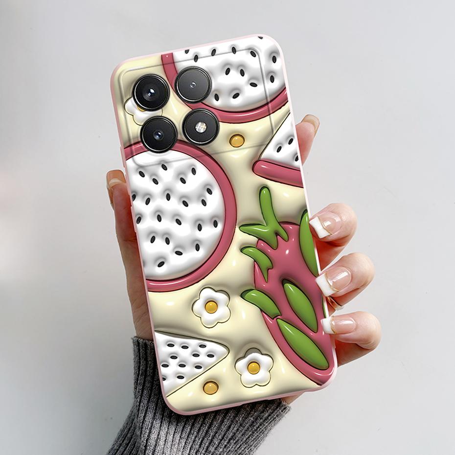 For Xiaomi POCO F6 Pro Case Cute Bear Cartoon Frog Silicone Soft Rubber Camera Protector Case POCO F6 Pro Case POCO F6 Pro Cover