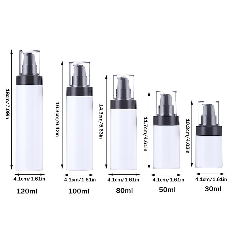 30ml-120ml Reise-Pumpflaschen-Spender Leere Lotionflaschen Nachfüllbarer Kosmetikbehälter Drucktyp Damen Make-up Feuchtigkeitscremes