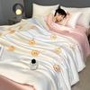 Skin-Friendly Washed Lce Silk Summer Quilt Sets High Quality Embroidered Comforter Bedding Sets Queen Summer Cooling Blanket