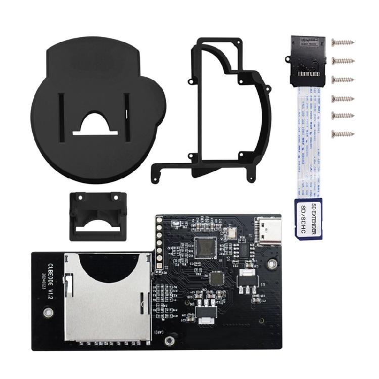 Console Card Adapter with Screws Upgraded Loder Emulator Replacement Optical Drive Emulator for Game Console