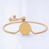 Stainless Steel Round Pearl Chain Bracelet - European & American Style, Festival Gift