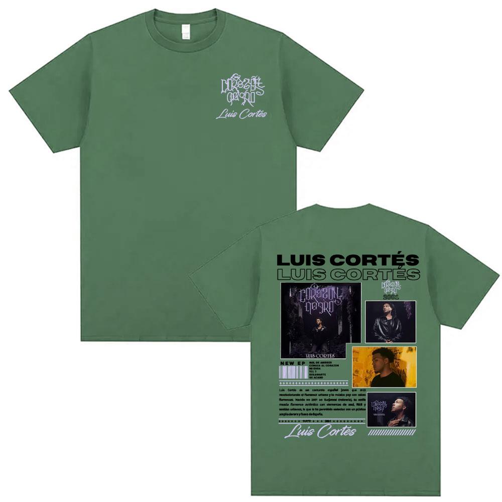 Rapper Luis Cortes Album 2026 Merch T Shirts Unisexs Clothing Harajuku Hip Hop Punk Tshirts Male High Quality 100 Cotton Tshirt