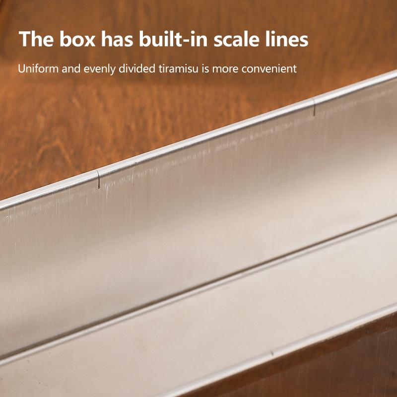 Tiramisu Cake Mold Removable Rectangular Non-Stick Stainless Steel Diy Cake Mousse Mold Tiramisus Baking Professional Tools