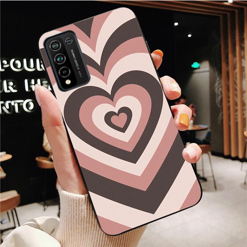 Fashion Latte Love Coffee Heart Phone Case for Huawei Honor 50 10X Lite 20 7A 7C 8X 9X Pro 9A 8A 8S 9S 10i 20S 20lite 7X 10 Lite