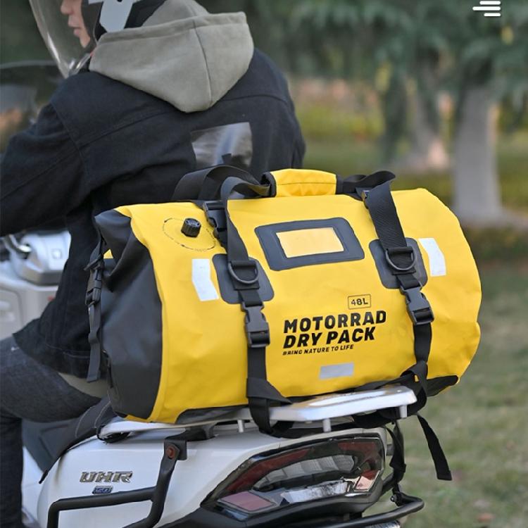 Large Capacity Motorbike Luggage Backpack Motorcycle Seats Bag Waterproofs Motorbike Tail Duffle Bag for Outdoor Travel