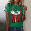 Women's Casual Pullover T Shirt Short Sleeve Round Neck Top Oktoberfest Print Tee Shirt for Festival and Everyday Wear