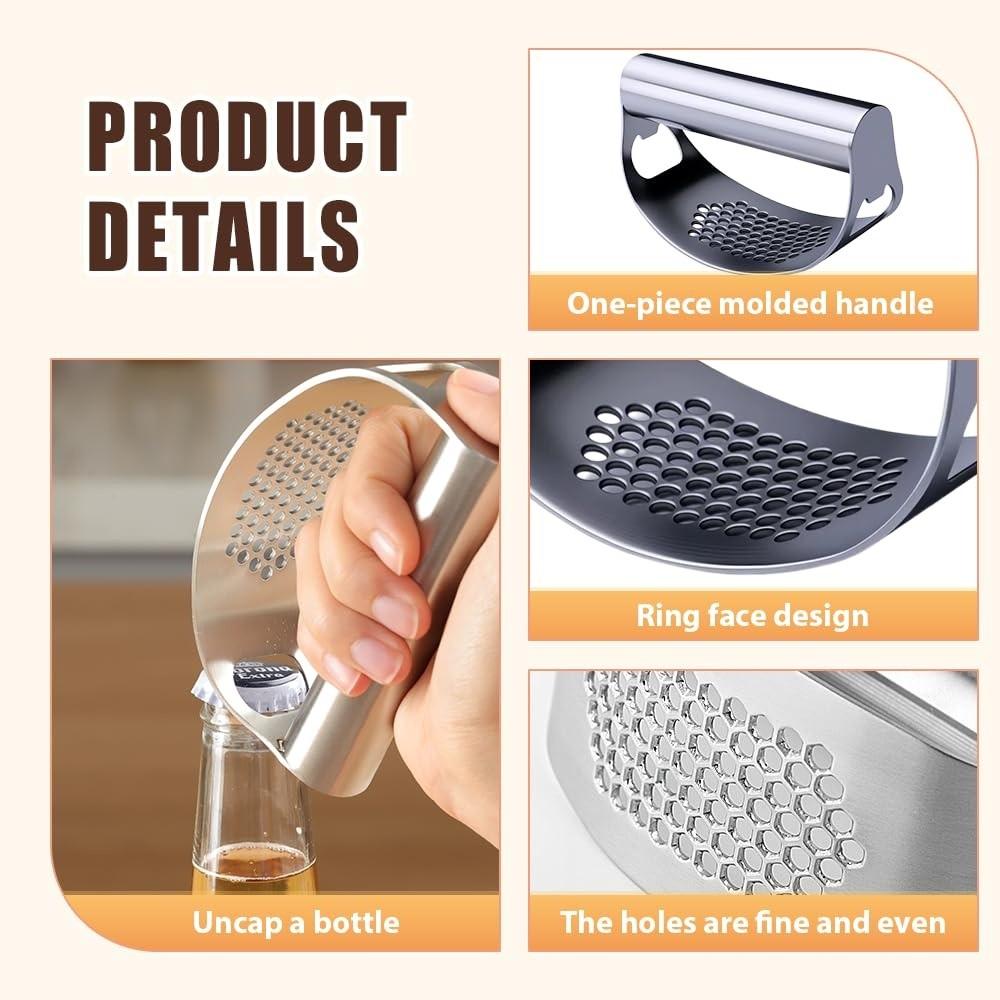 Manual Garlic Chopper Multi-function Garlic Smasher New Garlic Mincer Tool  Kitchen Tool