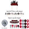 Siren Head Cartoon Cat Horror Theme Birthday Party Balloon Banner Cake Topper Set