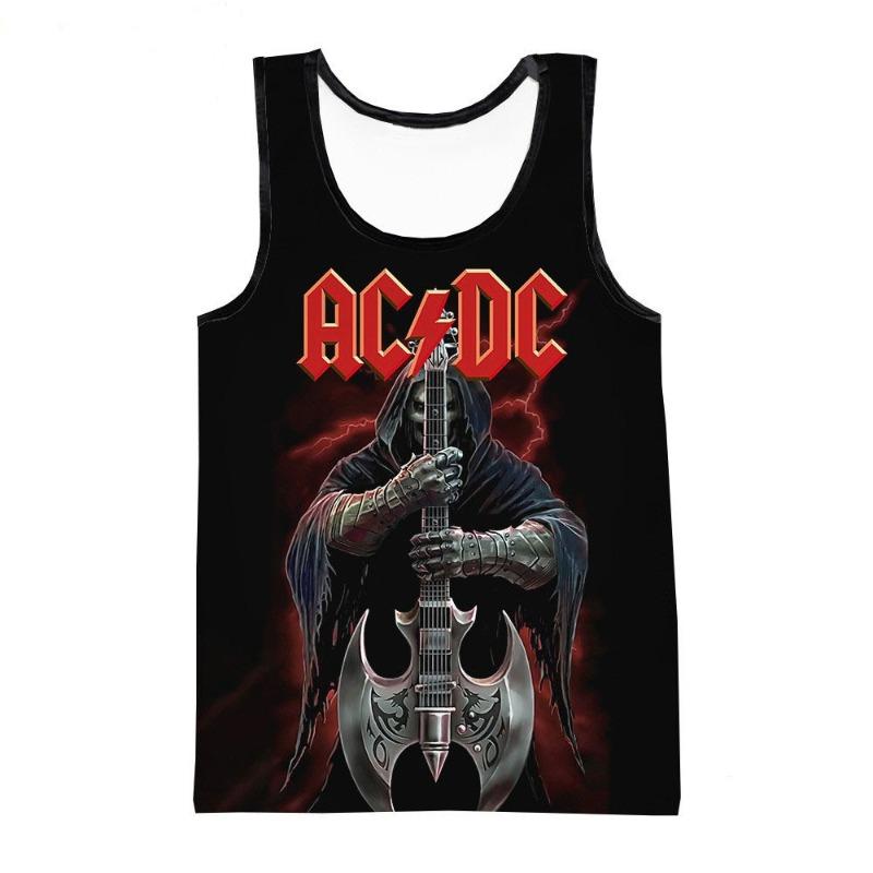 Camisetas sin mangas para hombre con cuello redondo, estampado de texto colorido, chaleco con estampado 3D, holgado, para deportes y fitness, sin mangas