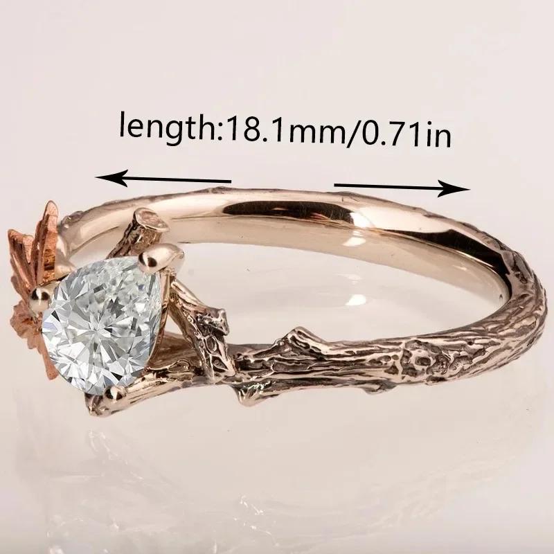 Neuankömmling Klassischer Ring mit Weißzirkon-Einlage und Zinklegierungsmaterial für Damenschmuck