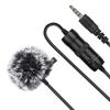 PULUZ Mini Microphone, 3.5mm Jack, 6m Cable Length, Wired Condenser Microphone with Clip, Omnidirectional, Suitable for Live Broadcasts, Meetings, Dis