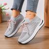 Shoes for Women 2026 Spring Autumn Breathable Mesh Platform Woman Sneakers Fashion Round Toe Solid Lace Up Casual Ladies Shoes