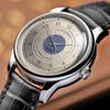 Herren-Quarzwerk-Uhr Lederarmband Uhr Digitale Ziffern Armbanduhr