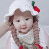 Kids Girl Cap Simulate Braid Ear Protection Hat For 1-6 Y  Infants Toddler