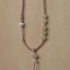 Adjustable Handmade Hetian Jade Pendant Necklace with High-End Woven Lanyard