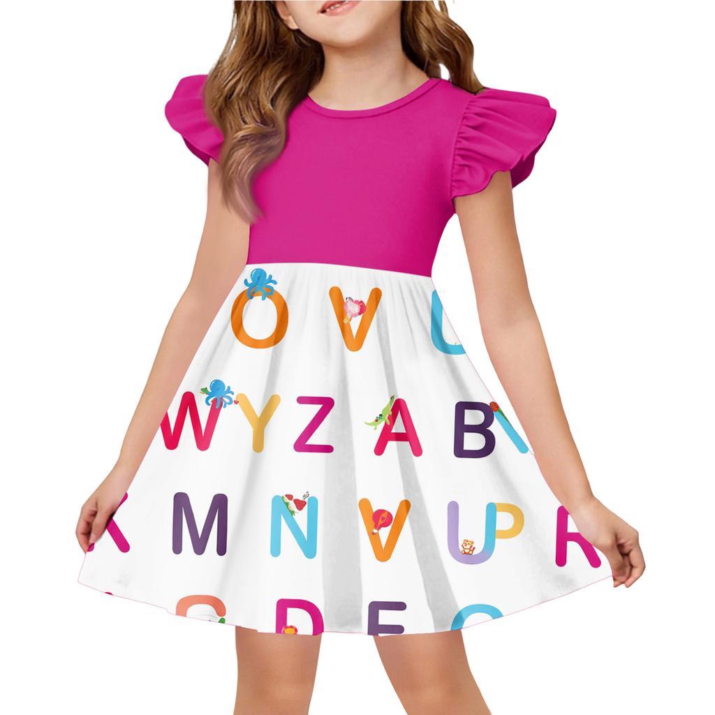 Children's Fashion Casual Flying Sleeve Dress