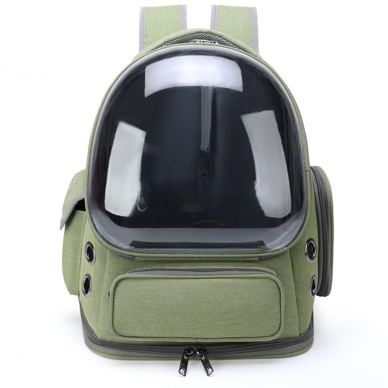 Large Capacity Transparent Pet Backpack - Breathable Space Capsule Design for Cats