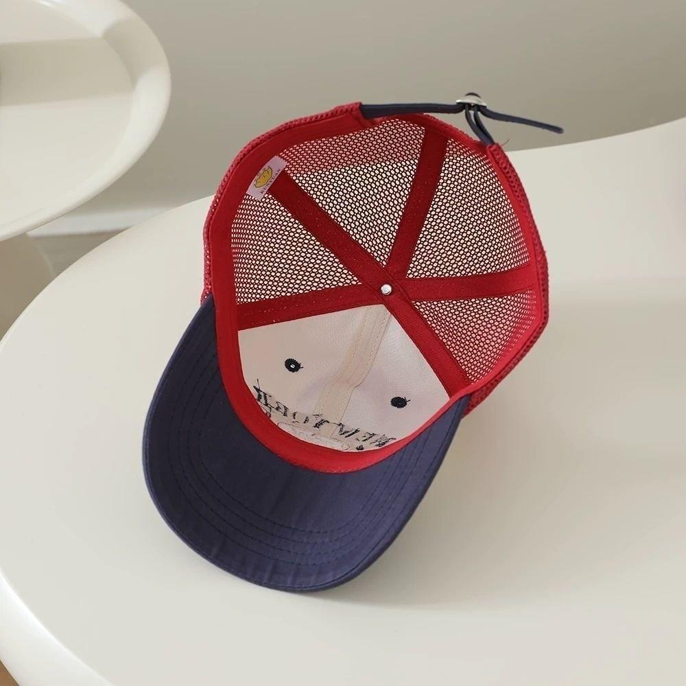 Embroidered Letter Kids Sun Hat Breathable Mesh Duck Tongue Cap New Baby Baseball Cap Boy Girl