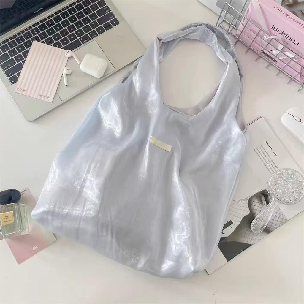 Vest bag shoulder bag large capacity handbag lazy wind underarm tote bag