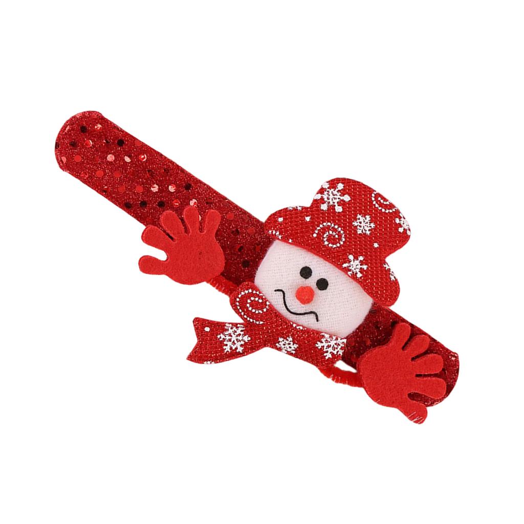 Festival Themed Slap Bands Accessories Lovely Animal Embellished Christmas Slap Bands for Cheerful Home Decorations