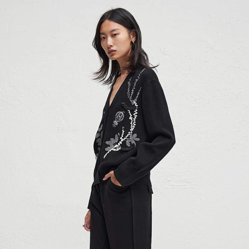 broadcast Women's Long Sleeve V-Neck Knit Cardigan
