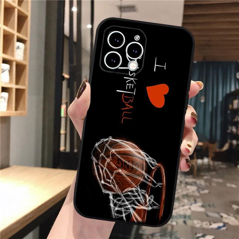 Phone Case For iphone 17 Pro Max 17 Pro Air 16 15 14 13 Pro Max 15 16 Pro 15Plus Love Basketball Sport
