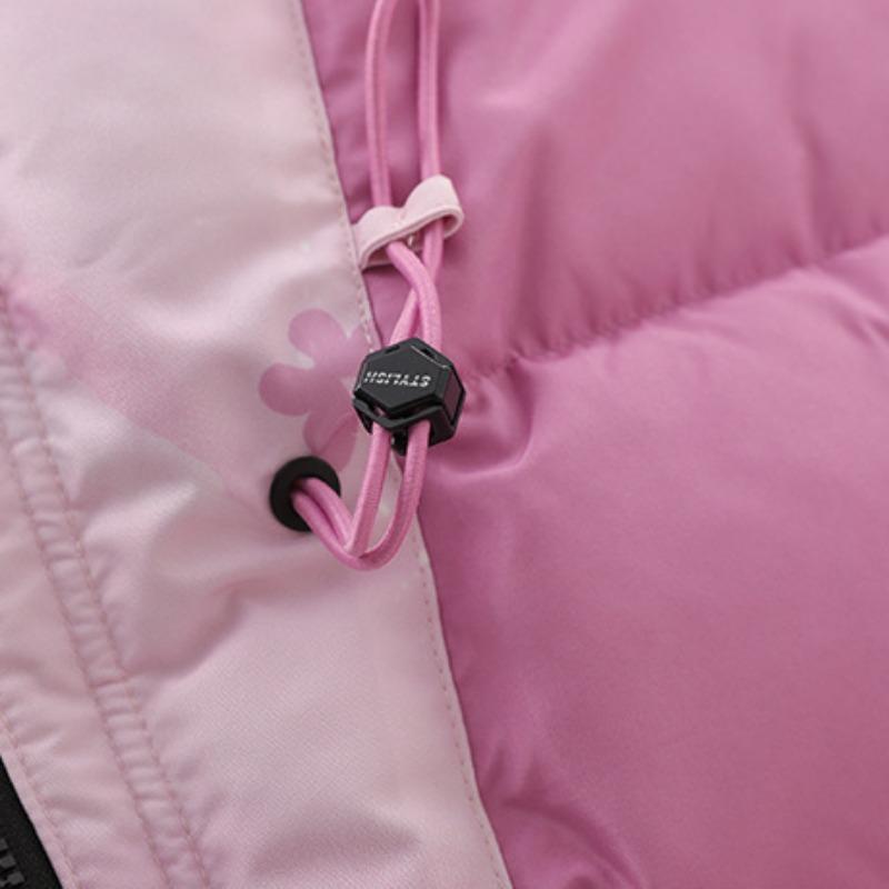 Girls' Workwear Down Jacket for Little Girls In Winter with Hood, Windproof and Warm Children's Thick Winter Clothes