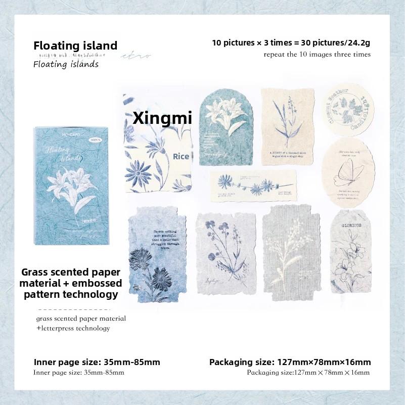 

30 шт./уп. Ванильные бумажные наклейки Креативный скрапбукинг Коллаж Джанк-журнал DIY Текстурный материал для изготовления поделок