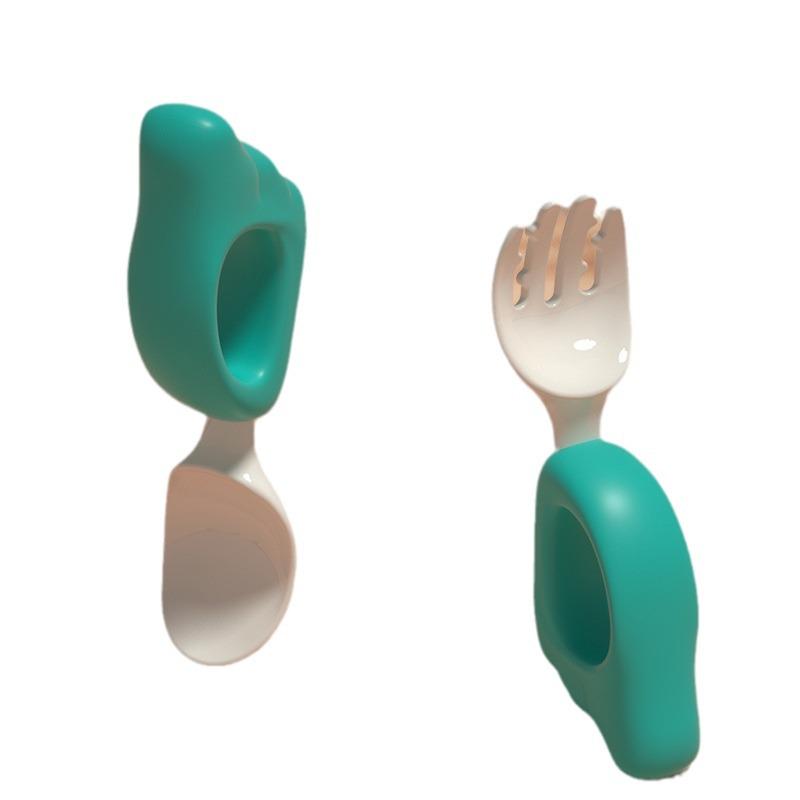 Baby Gabel & Löffel Lernset - Selbstständiges Essen für Säuglinge & Kleinkinder