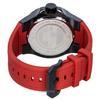 Invicta Aviator Red Silicone Strap Gunmetal Dial Quartz 49724 100M Men's Watch