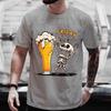Men T Shirt Short Sleeve Tops Skeleton Enjoying FRIDAY Tees Men TShirt Finally Friday for Beer Lovers Male Clothes Oversized Tee