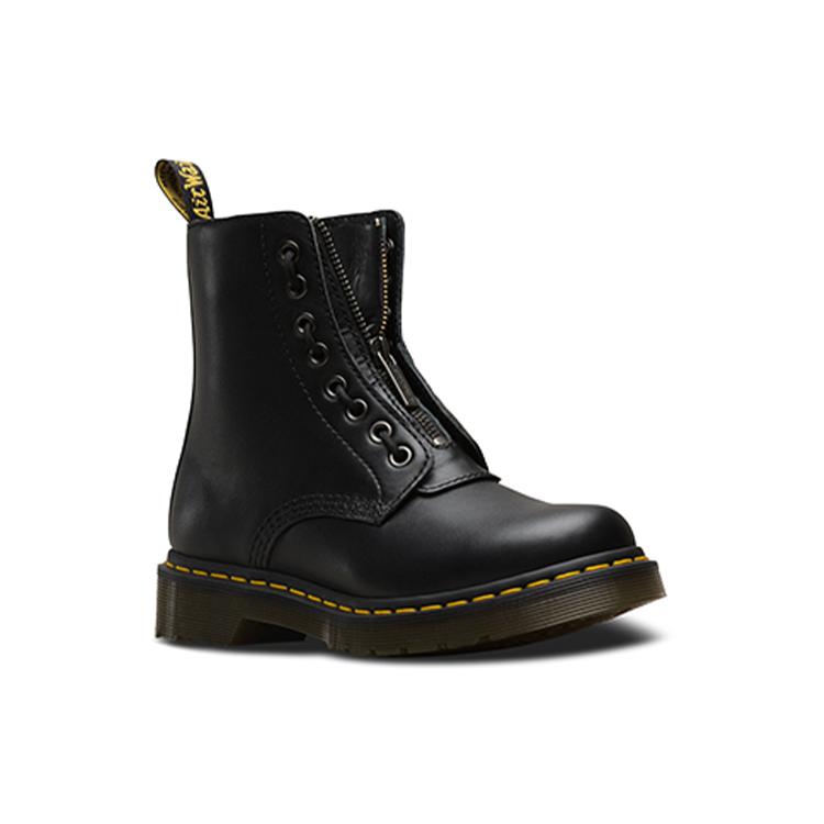 Nové Dr.Martens 1460 Pascal Front Retro Vysoké Martinovy boty Černé Dámské 23863001