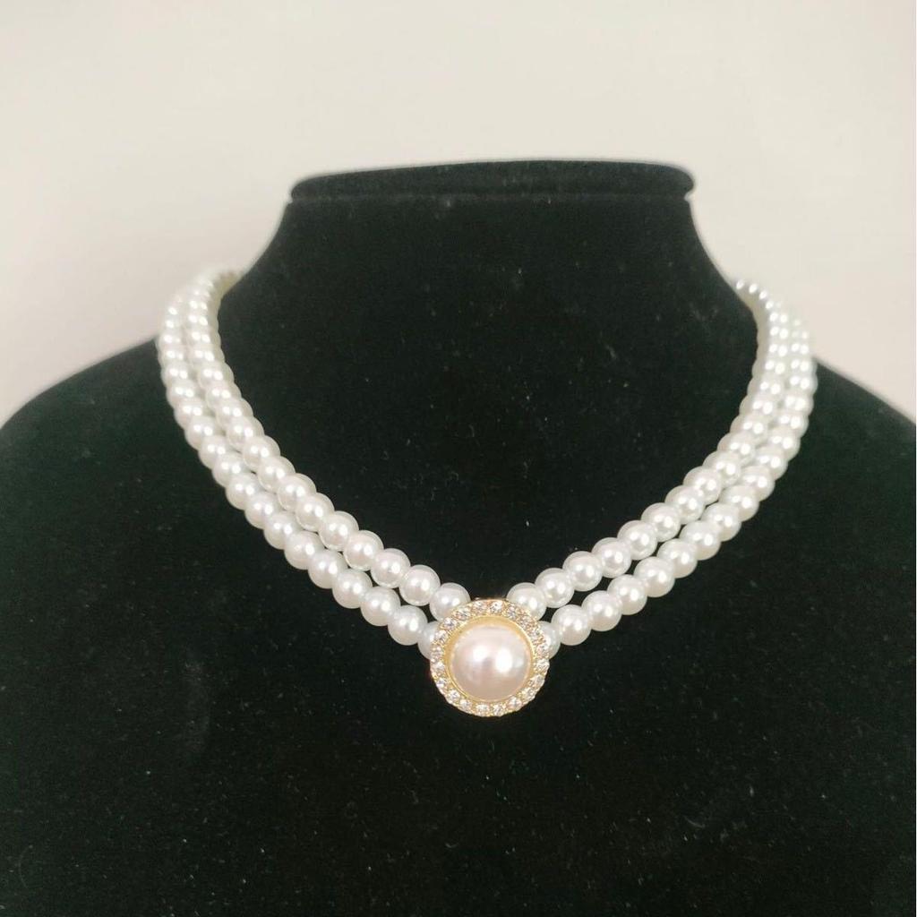 Elegant Retro Pearl Clavicle Necklace - Versatile French Summer Accessory for Women