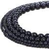 Perline di pietra arenaria blu naturale, scegli la misura 4 mm, 6 mm, 8 mm e 10 mm per realizzare perline distanziatrici sciolte per gioielli.