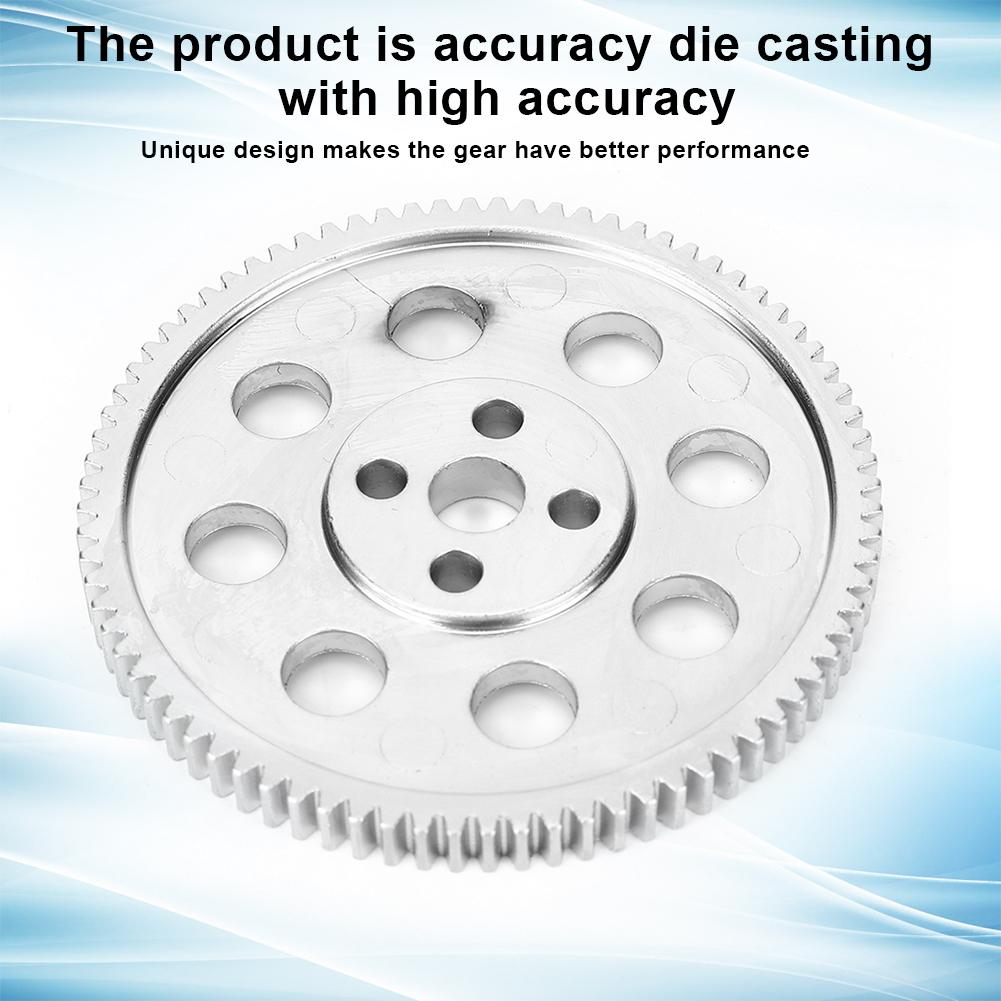 Round Hole Gear 80 Teeth High Accuracy Zinc Alloy Industrial Robot Parts 65.5mm Outer Diameter