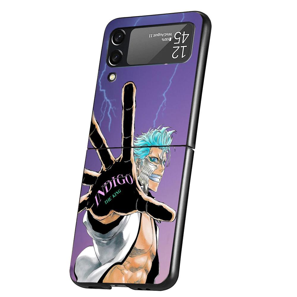 Bleach Grimmjow Cover Phone Case For Samsung Galaxy Z Flip 7 6 5 4 3 5G Flip7 Flip6 Flip5 Flip4 Flip3 Black Fundas Shell Galaxy