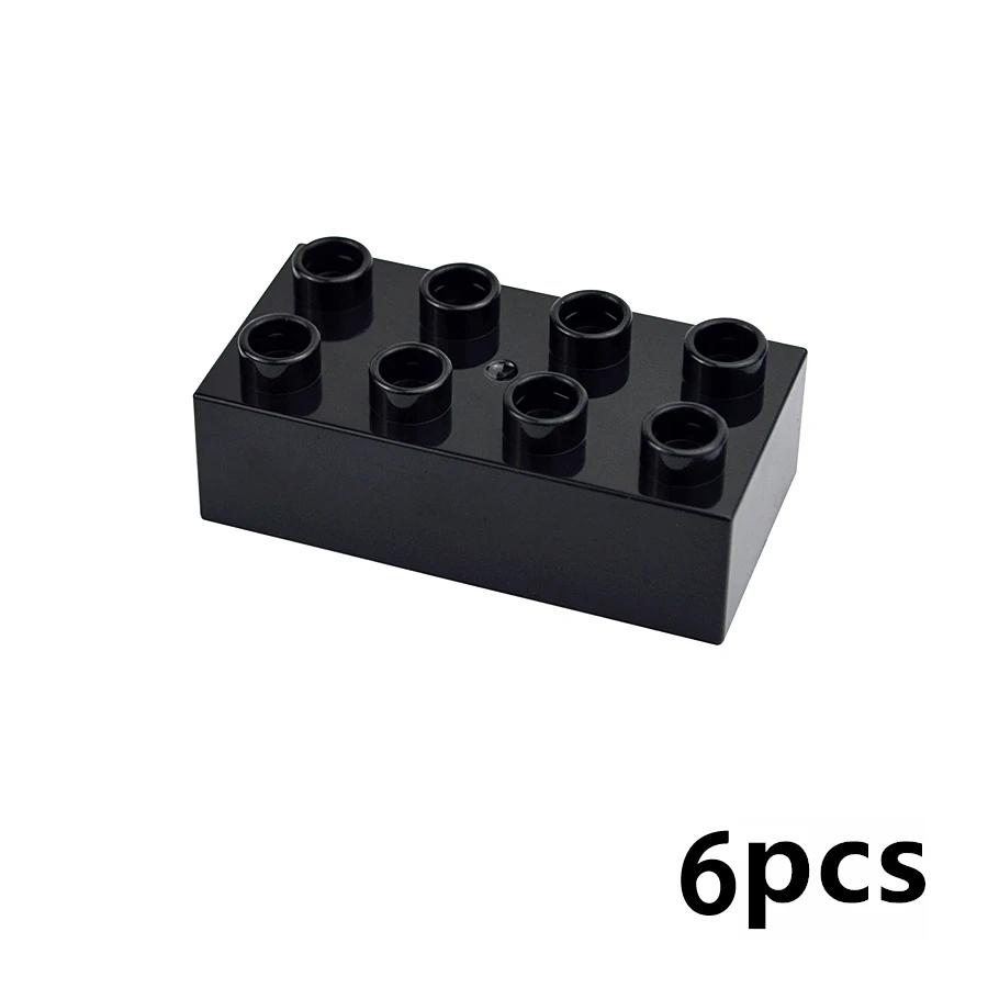 MOC Big Size Bulk Bricks Thick Building Blocks Educational Kid Creative Toys Slope Thin Large Particles Compatible With Duploes