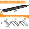 30 Inch Silicone Stove Top Shelf Magnetic for Kitchen Gadgets Soft Flexible Strong Magnetic Heat Resistant Spice Rack Kitchen O