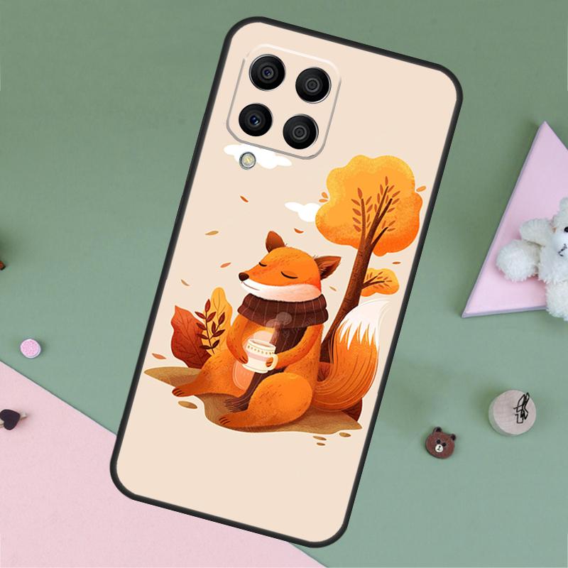 Autumn Leaves Fall Fox For Samsung Galaxy M11 M21 M31 M12 M13 M14 M15 M35 M34 M54 M33 M53 M32 M52 M06 M16 M55 Case